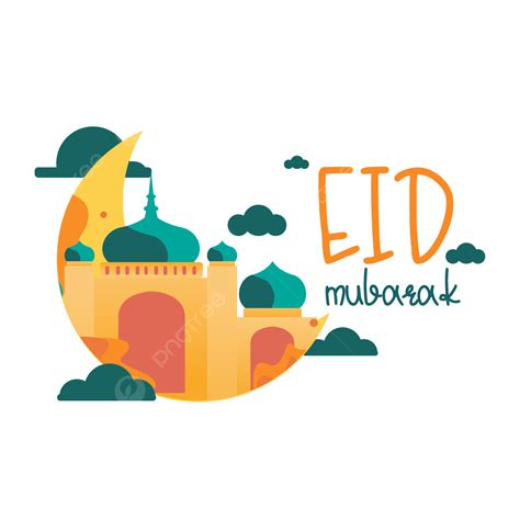 Eid Mubarak Mosque Vector Art Png Eid Mubarak Mosque Illustration For