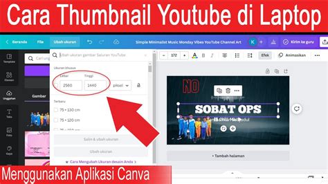 Cara Membuat Thumbnail Youtube Di Canva Di Laptop Youtube