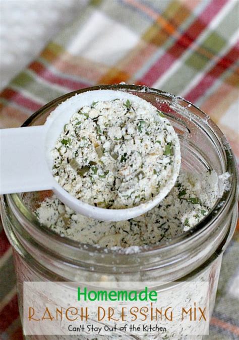 Homemade Ranch Dressing Mix Cant Stay Out Of The Kitchen