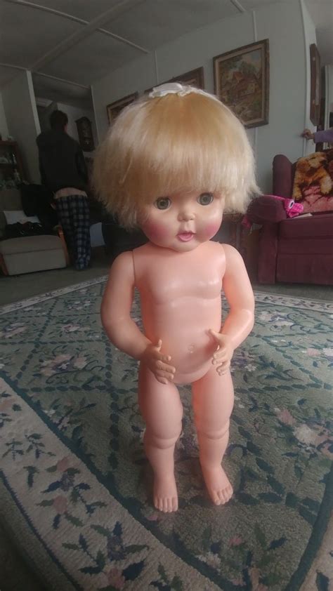 Vintage Horsman Doll Thirsty Walker 1960 S 27 Inch Comes With 2 Outfts Ebay Dolls Vintage
