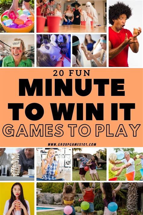 20 Fun Minute To Win It Games To Play Group Games 101