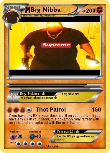 Pokémon had numerous promo cards: Pokémon Big Nibba 1 1 - Thot Patrol - My Pokemon Card
