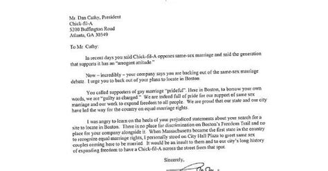 Boston Mayor Thomas Menino To Chick Fil A On The Issue Of Them Being