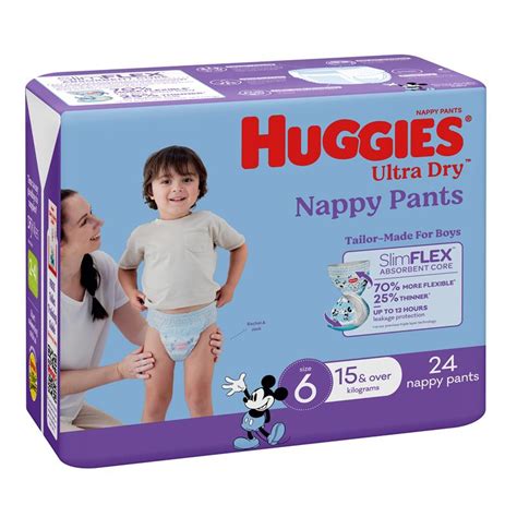 Buy Huggies Ultra Dry Nappy Pants Size 6 15kg And Over Boy 24 Pack Online