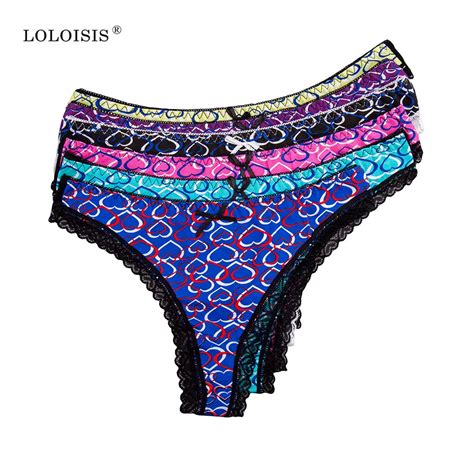 Loloisis New Sexy G String Cotton Women Panties Thongs Low Waist Sexy Panties Underwear Heart