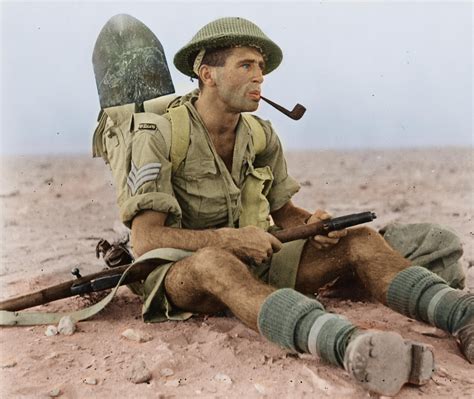 Anzac Soldier Sergeant Ian Thomas Of New Zealands 25th Battalion