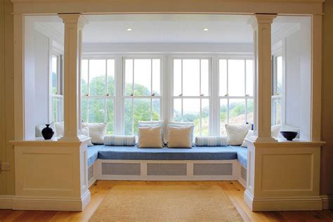 Great bay home patchwork scalloped sofa protector. Bay Window Ideas With Window Seat : Biaf Media Home Design ...
