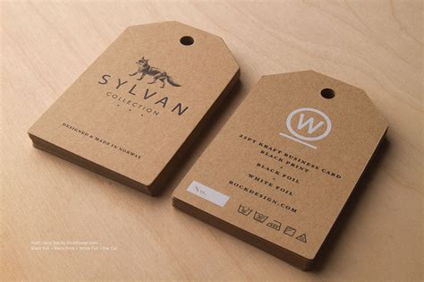 Kraft business cards can be printed in full color on both sides, although we recommend keeping your design limited to black ink. RockDesign.com | High End Business Cards | Brown Kraft ...
