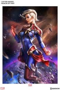 Marvel Captain Marvel Premium Art Print By Sideshow