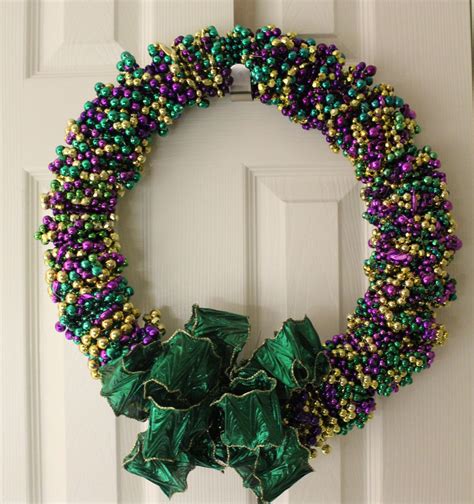 Sew In Love Mardi Gras Bead Wreath Tutorial