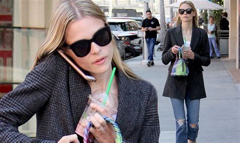 Jaime King Cuts A Chic Figure In Fur Lined Loafers Daily Mail Online