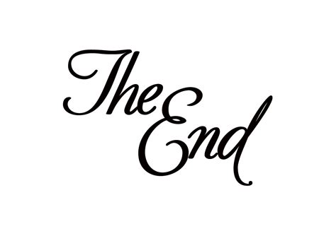 The End Png Transparent The Endpng Images Pluspng