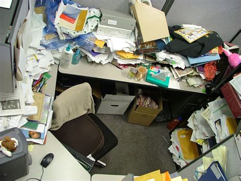 Aerial View Of Messy Cubicle What A Mess Jeffrey Beall Flickr