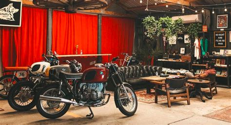 This Heights Coffee Bar Is Parked Inside A Motorcycle Garage