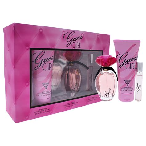 Guess Girl By Guess For Women 3 Pc T Set 34oz Edt Spray 05oz
