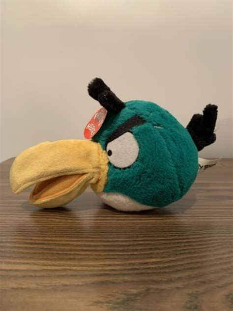 New Angry Birds Plush Open Beak Mouth Toucan Hal Stuffed 5 X 8 Ebay