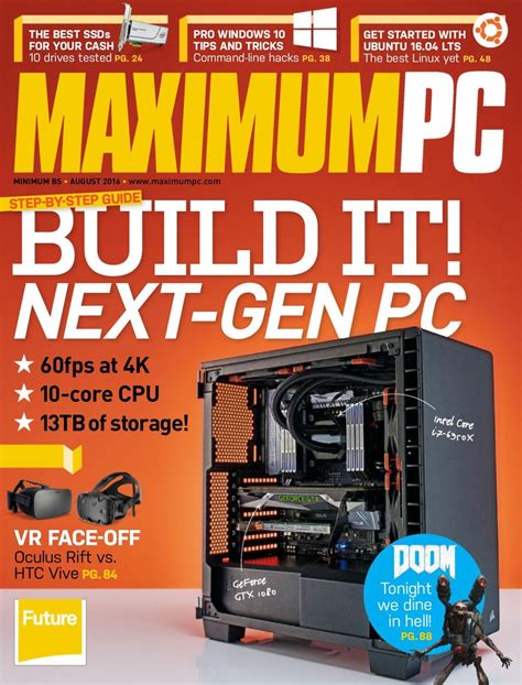 Maximum Pc August 2016 Magazine Get Your Digital Subscription