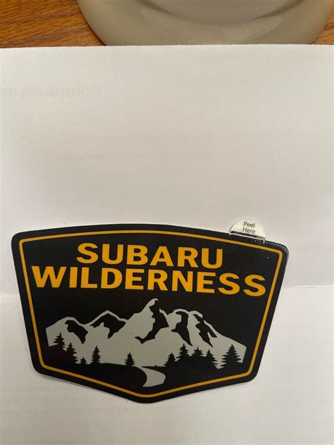 Subaru Wilderness Sticker 4x 3 Inches Etsy