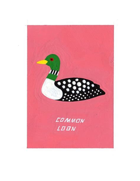 #73 COMMON LOON | Common loon, Loon, Common