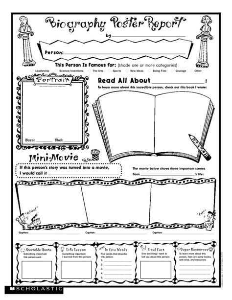 Biography Book Report Graphic Organizer 29 Personalized Wedding Ideas