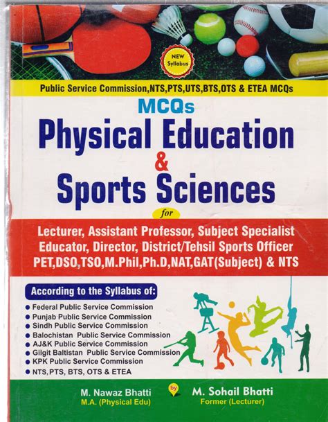 PPSC Physical Education Sports Science MCQs Guide Book For Lecturer By M Sohail Bhatti Pak