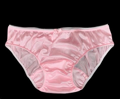 pink nylon tricot brief panties with large mushroom double gusset my xxx hot girl