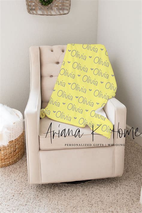 Personalized Name Blanket Large Print Blanket Personalize Etsy