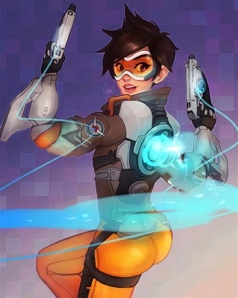 Redid My Tracer Fanart To Make It Fit Her More And Match My D Va One