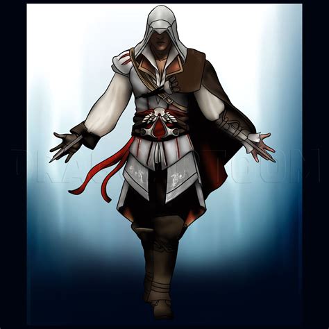 How To Draw Ezio Step By Step Drawing Guide By Dawn Dragoart