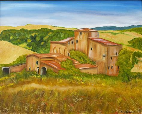 Tuscan Villa Painting By Marianne Eichenbaum Pixels