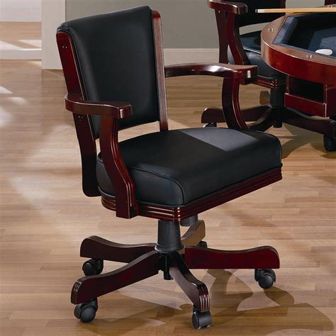 Some simple procedures may help solve the problematic areas look inside the owner manual to the instructions to the dining room chairs with wheels. Coaster Mitchell 100202 Upholstered Arm Game Chair | Dunk ...
