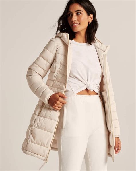 Mid Length Puffer Coat Puffer Coat Womens Coats And Jackets Coats