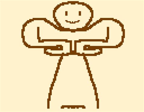 Strong Man Pixel Art