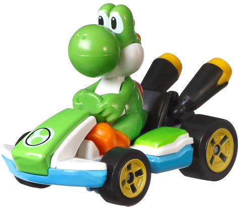 Buy Hot Wheels Glp38 Mario Kart Yoshi Standard Kart Online At
