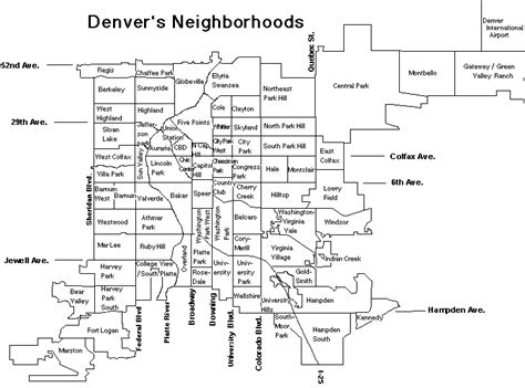 List Of Neighborhoods In Denver Wikipedia