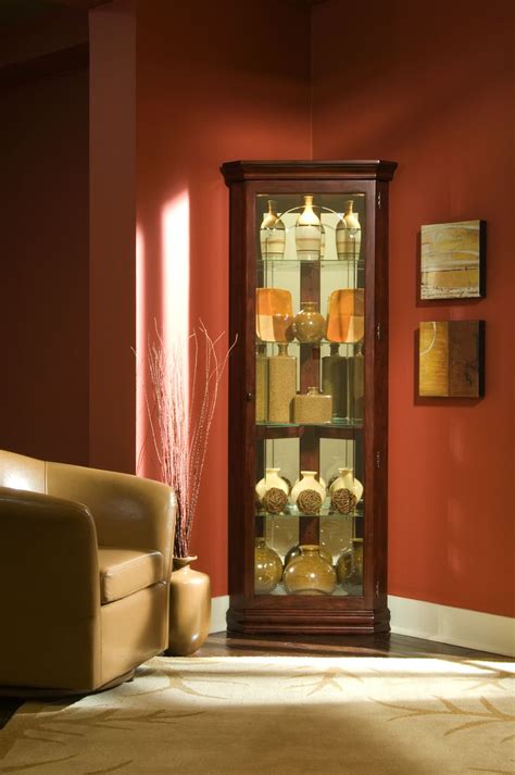 Target/furniture/white corner curio cabinet (259)‎. Pulaski 20205 Corner Curio Cabinet - Carolina Discount ...
