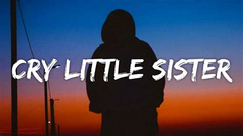 Chvrches Cry Little Sister Lyrics From Nightbooks Youtube