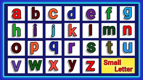 Small Letter Small Letters A To Z Small Letter Mein Abcd Small
