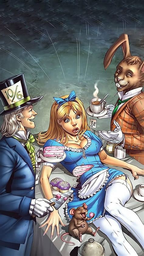 Hd Wallpaper Alice Alice In Wonderland Cake Fairy Tale