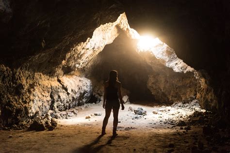 Free Images Light Girl Sun Woman Formation Cave Caving