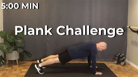 5 Min Plank Challenge Workout No Equipment Youtube