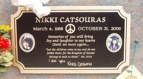 Nicole Ellise “nikki” Catsouras 1988 2006 Find A Grave Memorial
