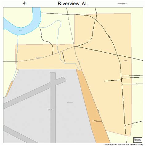 Riverview Alabama Street Map 0165016