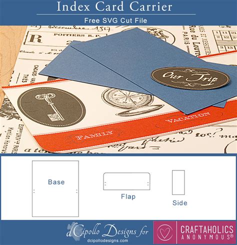 Check spelling or type a new query. Craftaholics Anonymous® | DIY Index Card Holder - Free Cut File