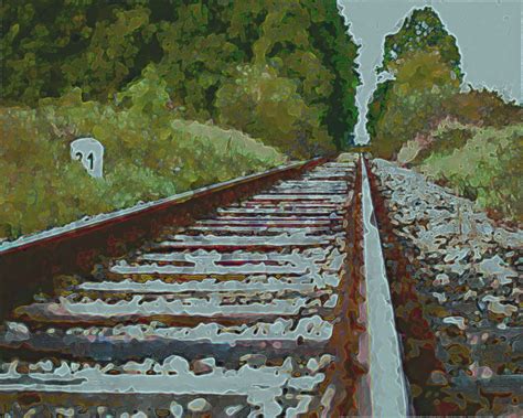 Rails By Chaelmontgomery On Deviantart Favmed5k19po Railroad Art Art Images Art