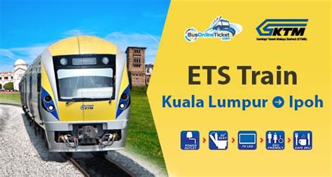 Sebanding dengan fasilitas yang ditawarkan. KL to Ipoh ETS Train | BusOnlineTicket.com