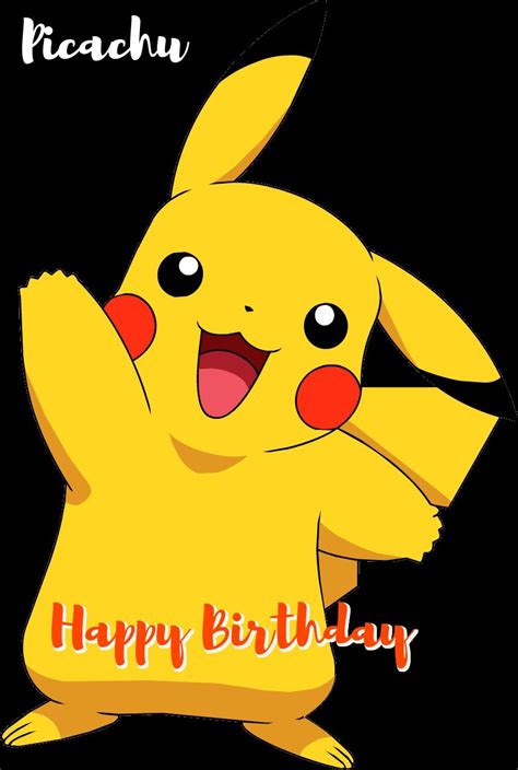 Free Pokeman Birthday Greeting Cards