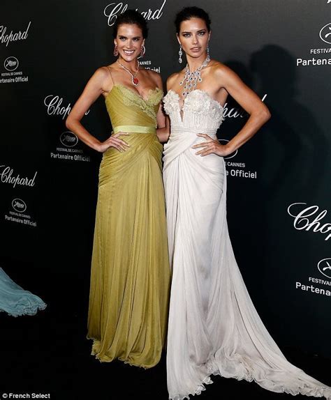 Adriana Lima Wows At Cannes Chopard Party In Bridal White Dress White