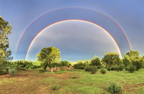 Michaelpocketlist Full Double Rainbow From My Backyard In Redding