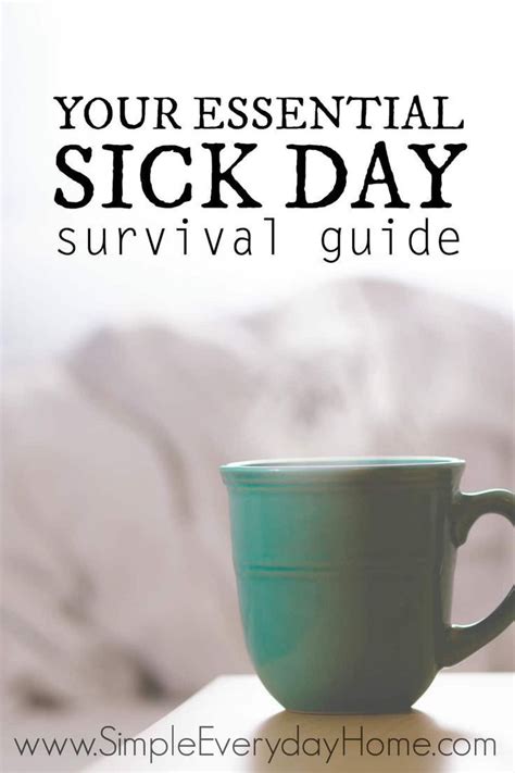 how to be prepared when mom gets sick sick day essentials sick day sick